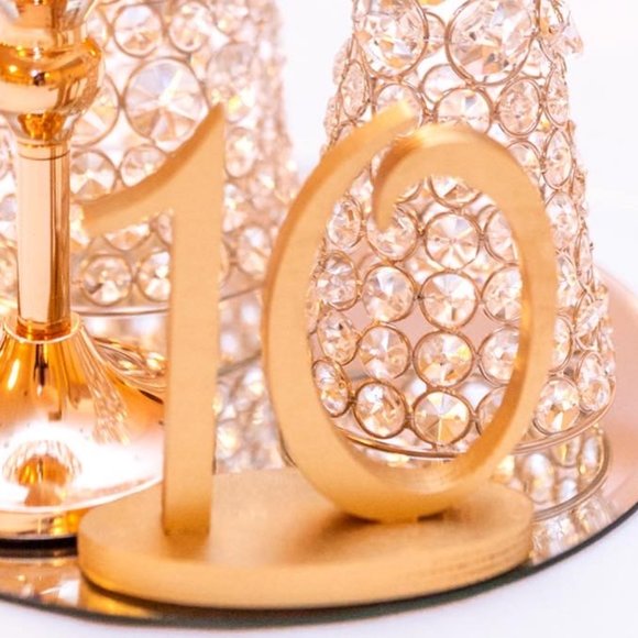 Gold Table numbers 1-12